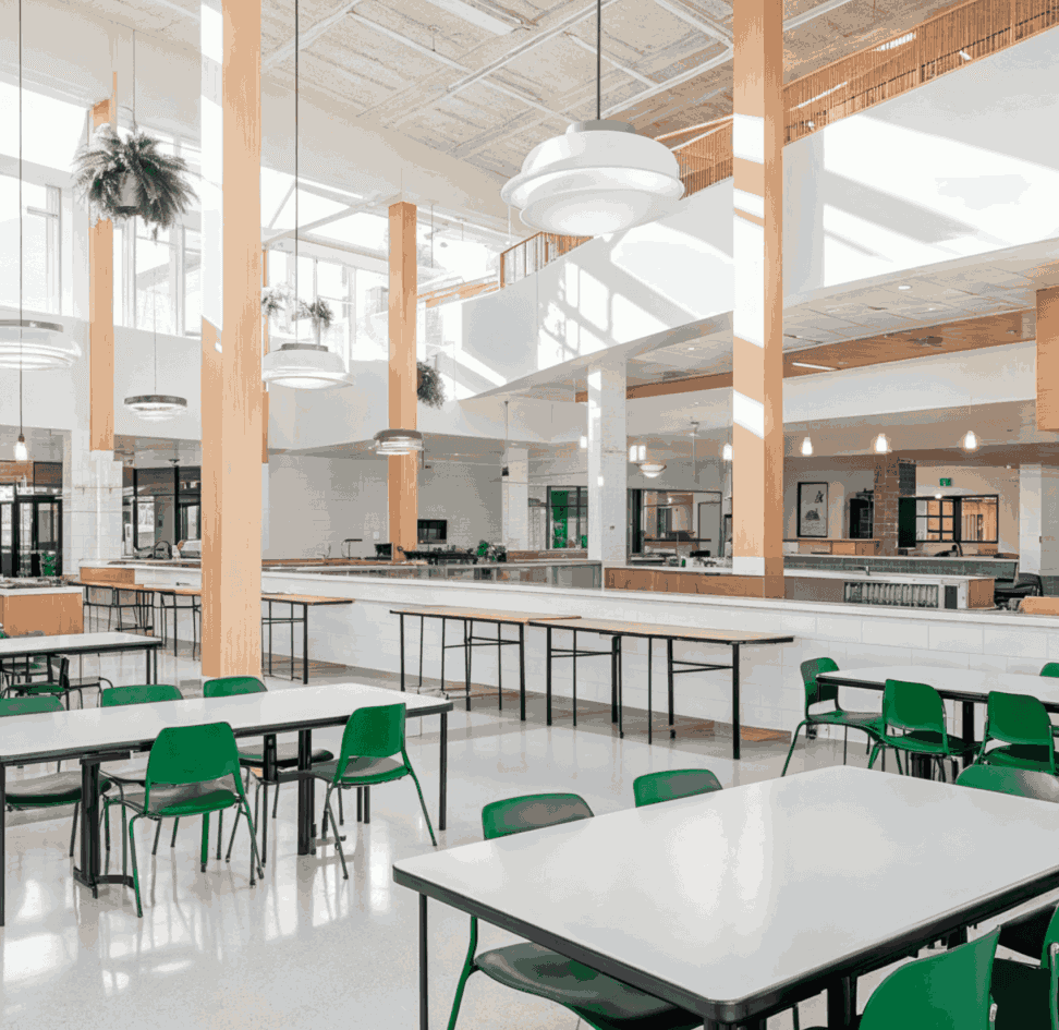 Зона отдыха и питания для детей в KidsOlimp